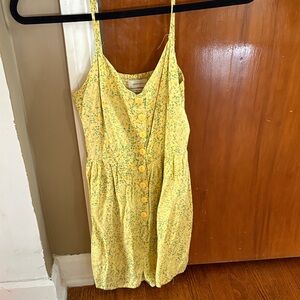 Urban Outfitters Yellow Floral Romper